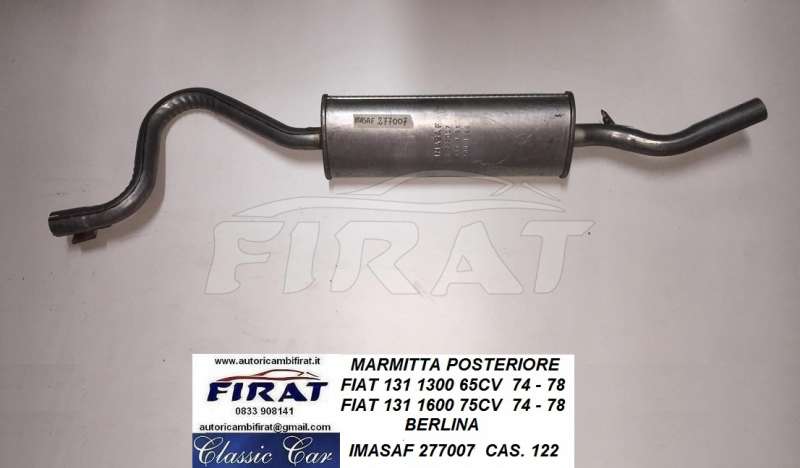 MARMITTA FIAT 131 1300 1600 BERLINA POST. (277007)